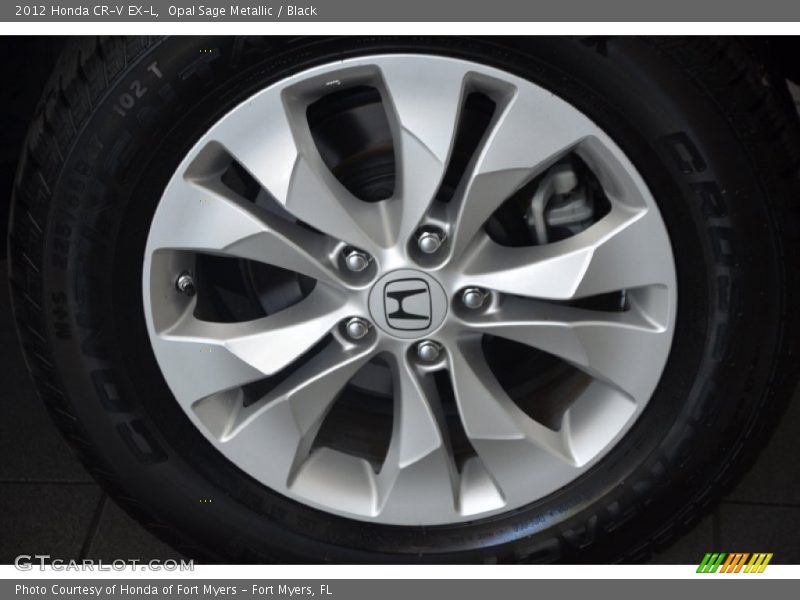 Opal Sage Metallic / Black 2012 Honda CR-V EX-L