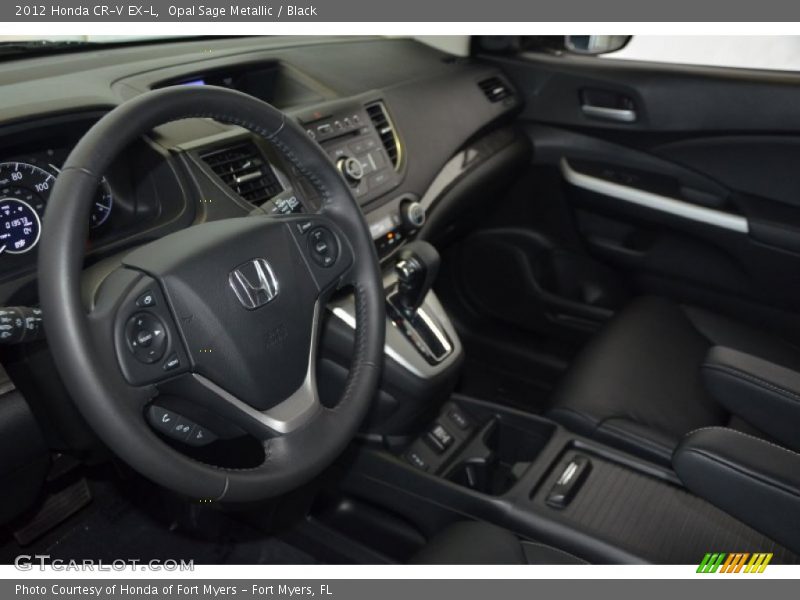Opal Sage Metallic / Black 2012 Honda CR-V EX-L