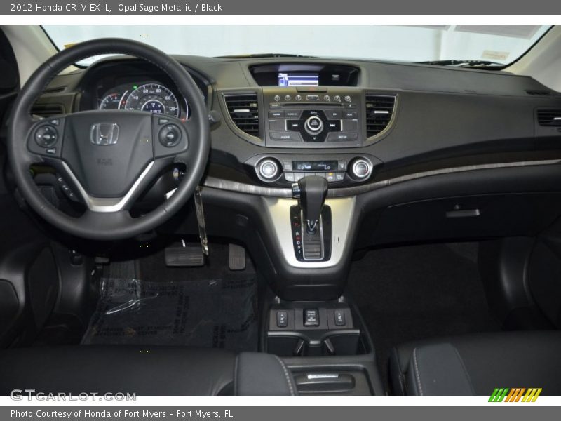 Opal Sage Metallic / Black 2012 Honda CR-V EX-L