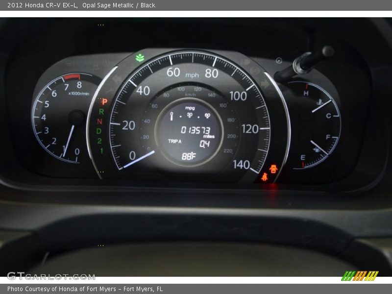 Opal Sage Metallic / Black 2012 Honda CR-V EX-L