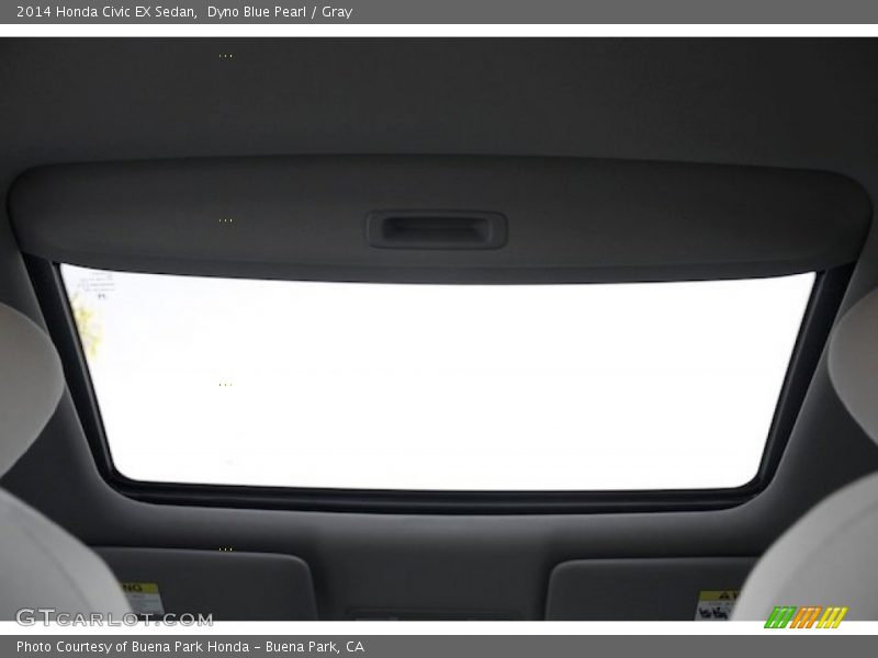 Dyno Blue Pearl / Gray 2014 Honda Civic EX Sedan