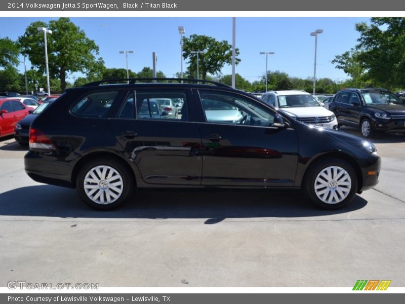 Black / Titan Black 2014 Volkswagen Jetta S SportWagen