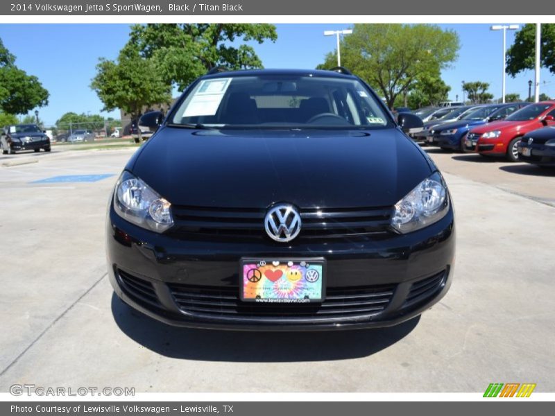 Black / Titan Black 2014 Volkswagen Jetta S SportWagen