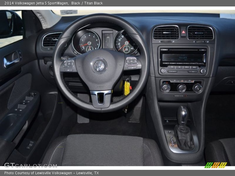 Black / Titan Black 2014 Volkswagen Jetta S SportWagen