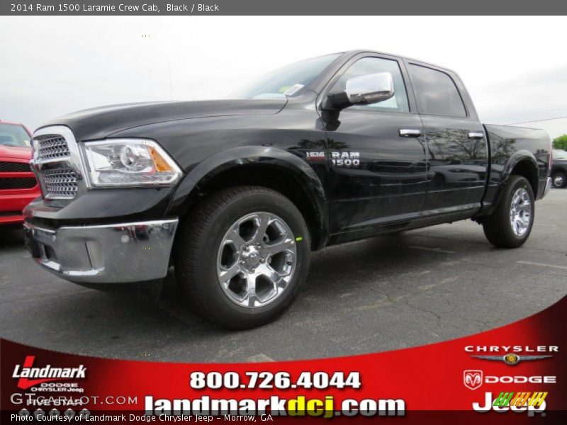 Black / Black 2014 Ram 1500 Laramie Crew Cab