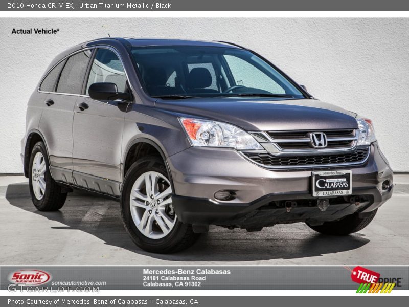 Urban Titanium Metallic / Black 2010 Honda CR-V EX