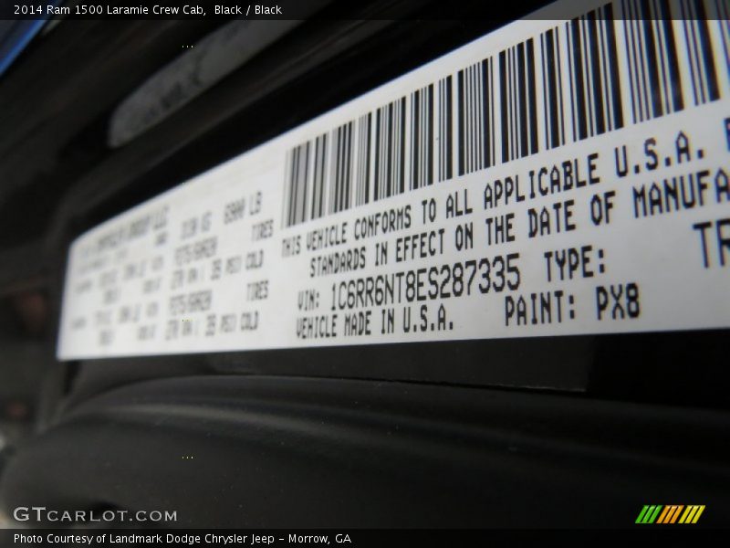 Black / Black 2014 Ram 1500 Laramie Crew Cab