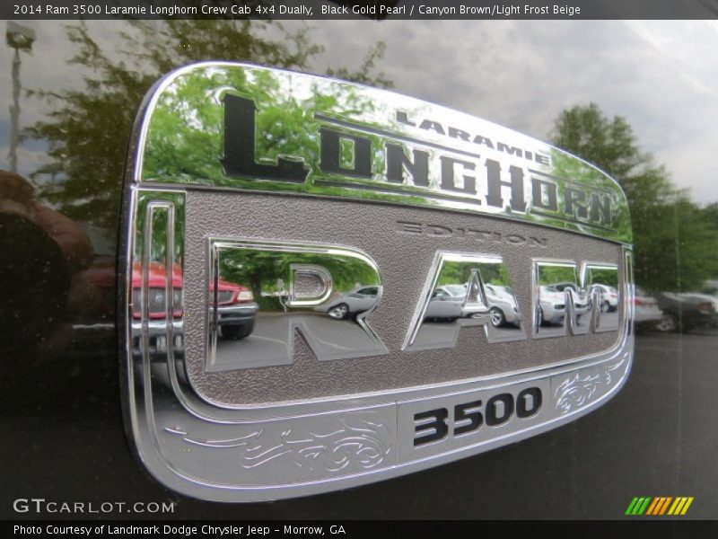 Black Gold Pearl / Canyon Brown/Light Frost Beige 2014 Ram 3500 Laramie Longhorn Crew Cab 4x4 Dually