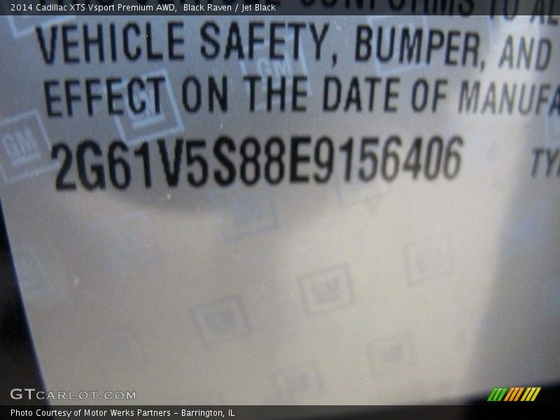 Black Raven / Jet Black 2014 Cadillac XTS Vsport Premium AWD