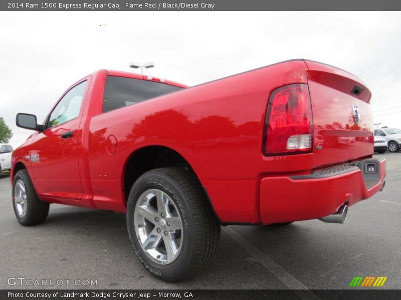 Flame Red / Black/Diesel Gray 2014 Ram 1500 Express Regular Cab