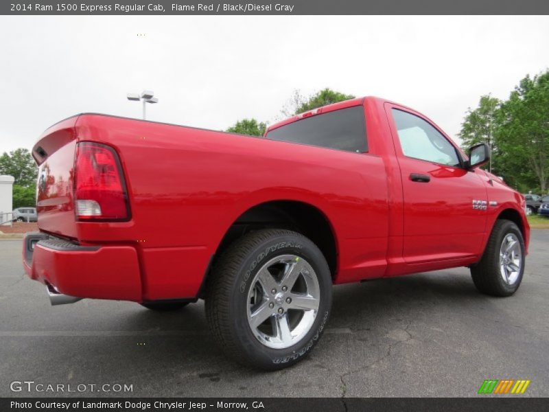 Flame Red / Black/Diesel Gray 2014 Ram 1500 Express Regular Cab