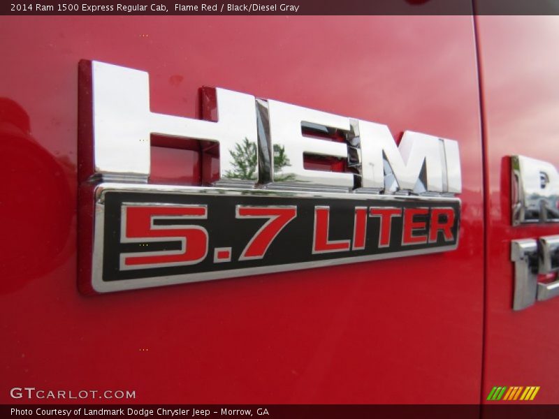 Flame Red / Black/Diesel Gray 2014 Ram 1500 Express Regular Cab