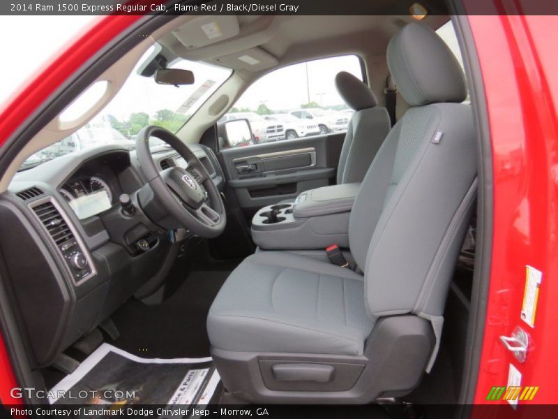 Flame Red / Black/Diesel Gray 2014 Ram 1500 Express Regular Cab
