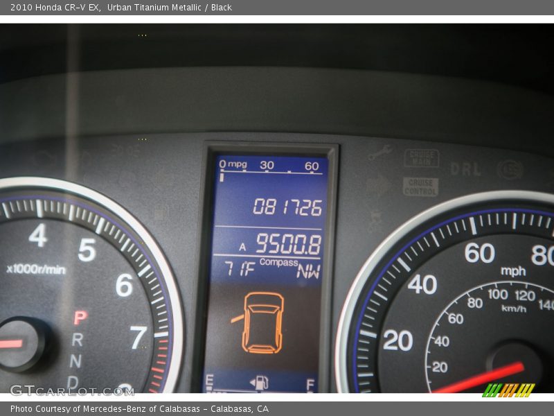 Urban Titanium Metallic / Black 2010 Honda CR-V EX
