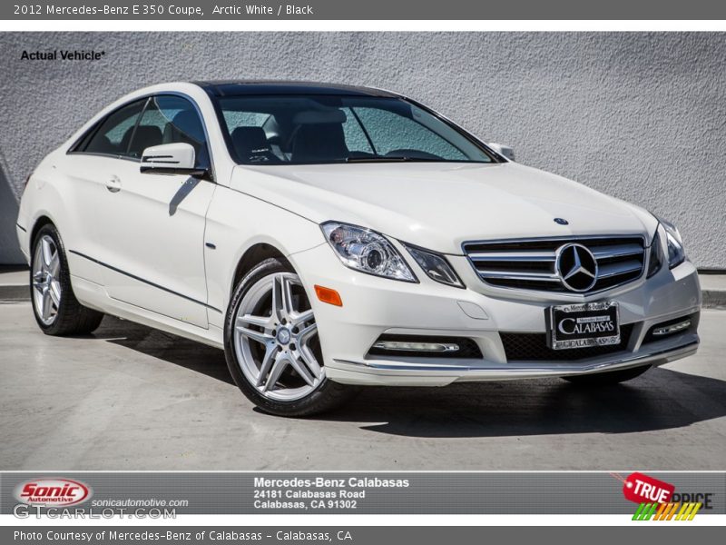 Arctic White / Black 2012 Mercedes-Benz E 350 Coupe