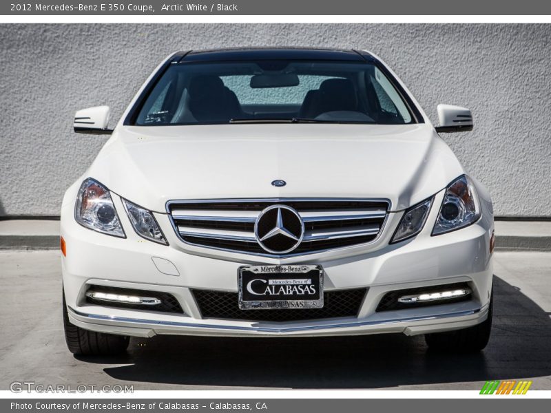 Arctic White / Black 2012 Mercedes-Benz E 350 Coupe