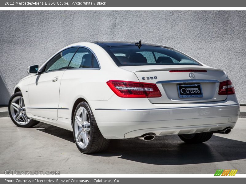 Arctic White / Black 2012 Mercedes-Benz E 350 Coupe