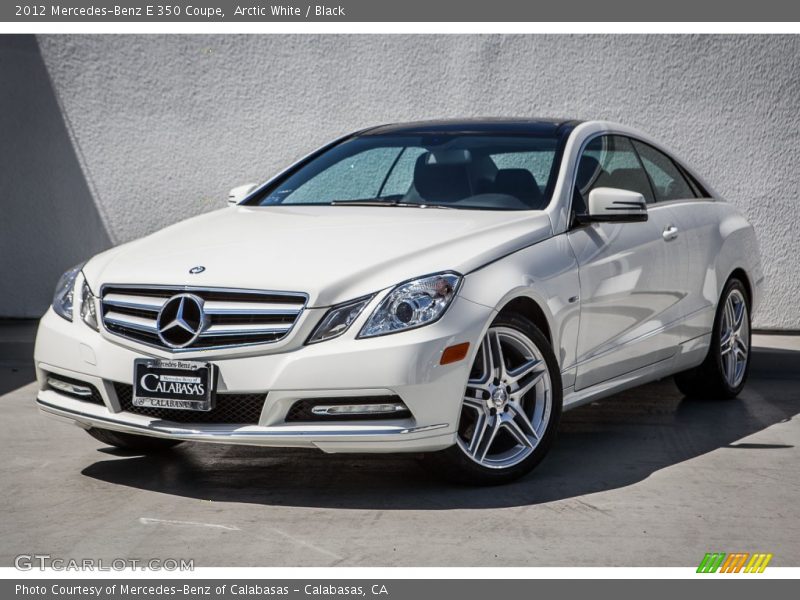 Arctic White / Black 2012 Mercedes-Benz E 350 Coupe