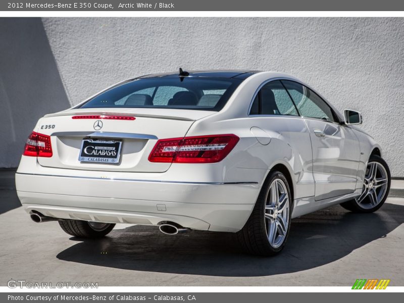 Arctic White / Black 2012 Mercedes-Benz E 350 Coupe