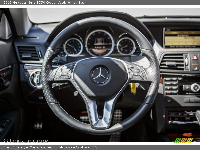 Arctic White / Black 2012 Mercedes-Benz E 350 Coupe