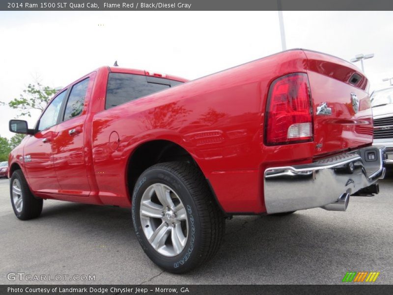 Flame Red / Black/Diesel Gray 2014 Ram 1500 SLT Quad Cab