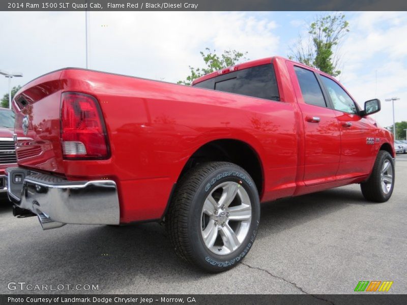 Flame Red / Black/Diesel Gray 2014 Ram 1500 SLT Quad Cab