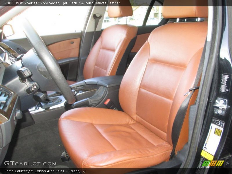 Jet Black / Auburn Dakota Leather 2006 BMW 5 Series 525xi Sedan