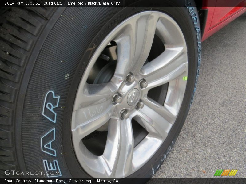 Flame Red / Black/Diesel Gray 2014 Ram 1500 SLT Quad Cab