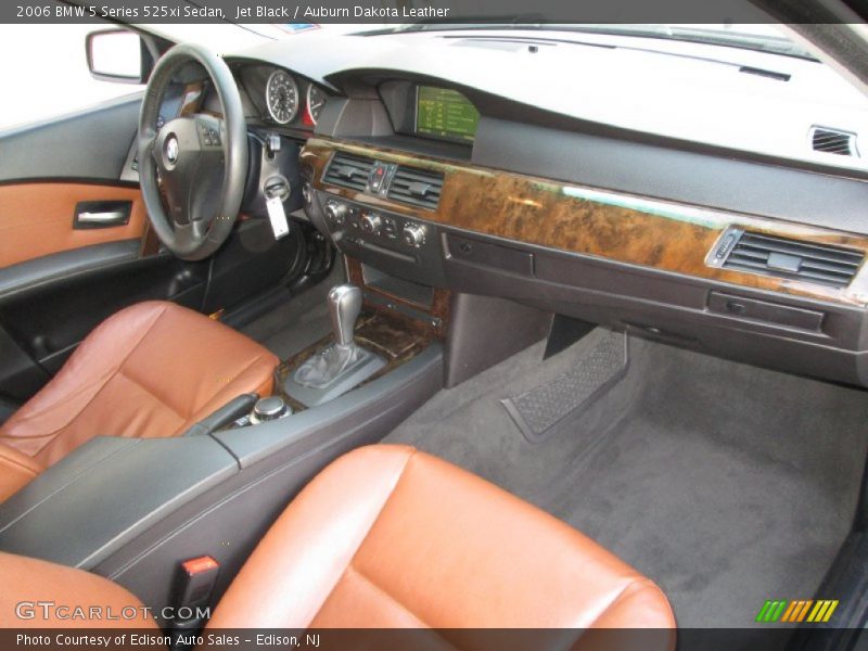 Jet Black / Auburn Dakota Leather 2006 BMW 5 Series 525xi Sedan