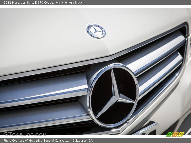 Arctic White / Black 2012 Mercedes-Benz E 350 Coupe