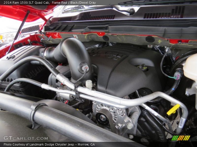 Flame Red / Black/Diesel Gray 2014 Ram 1500 SLT Quad Cab