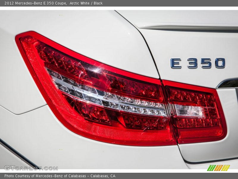 Arctic White / Black 2012 Mercedes-Benz E 350 Coupe