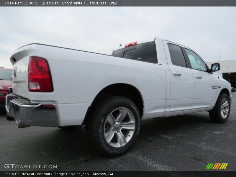 Bright White / Black/Diesel Gray 2014 Ram 1500 SLT Quad Cab