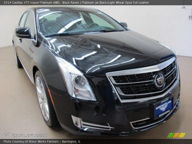 Black Raven / Platinum Jet Black/Light Wheat Opus Full Leather 2014 Cadillac XTS Vsport Platinum AWD