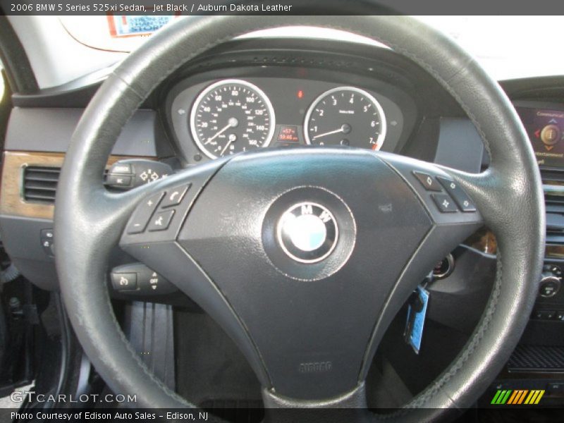 Jet Black / Auburn Dakota Leather 2006 BMW 5 Series 525xi Sedan