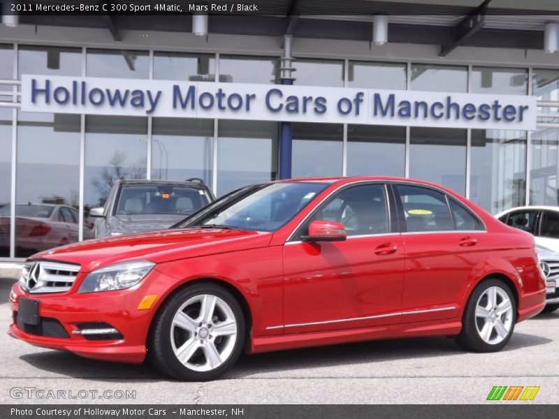 Mars Red / Black 2011 Mercedes-Benz C 300 Sport 4Matic