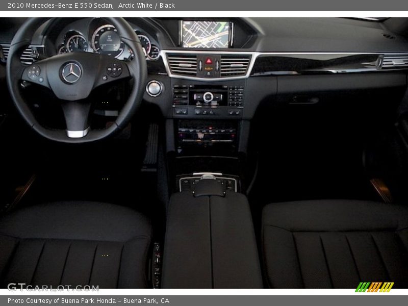 Arctic White / Black 2010 Mercedes-Benz E 550 Sedan