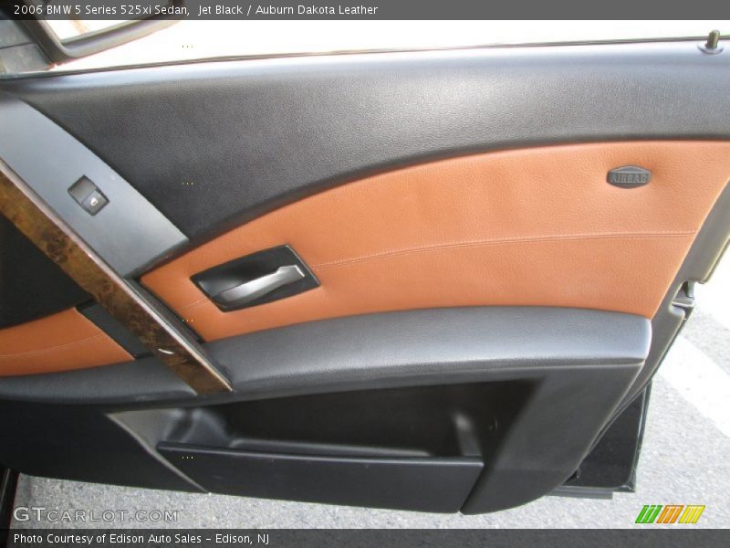 Jet Black / Auburn Dakota Leather 2006 BMW 5 Series 525xi Sedan