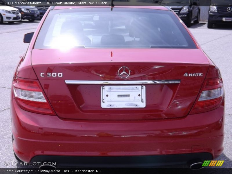 Mars Red / Black 2011 Mercedes-Benz C 300 Sport 4Matic
