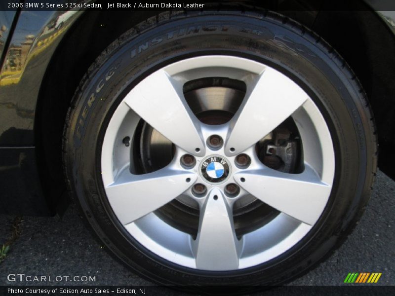 Jet Black / Auburn Dakota Leather 2006 BMW 5 Series 525xi Sedan
