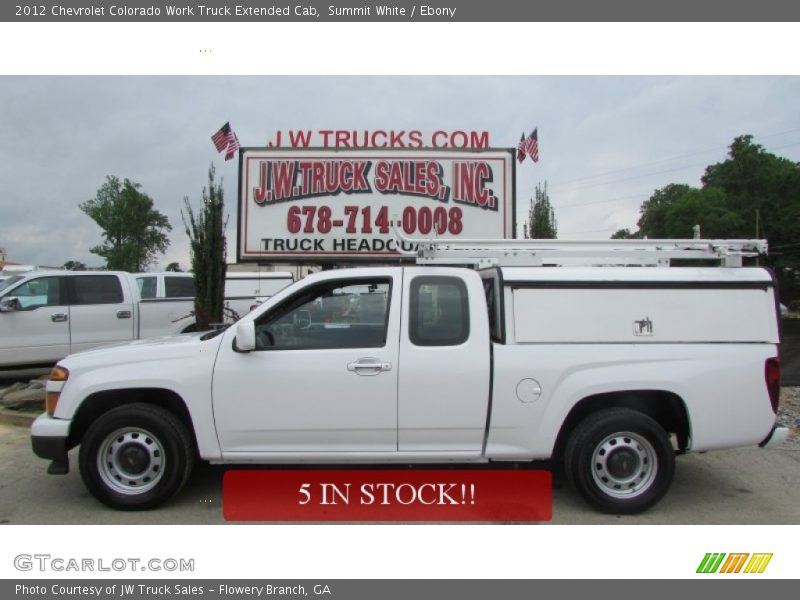 Summit White / Ebony 2012 Chevrolet Colorado Work Truck Extended Cab
