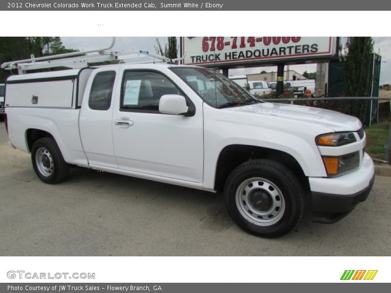 Summit White / Ebony 2012 Chevrolet Colorado Work Truck Extended Cab