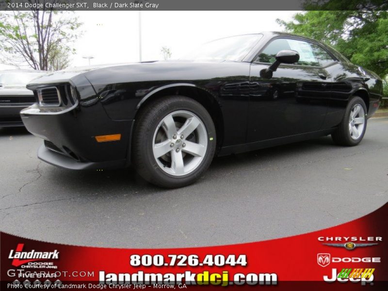 Black / Dark Slate Gray 2014 Dodge Challenger SXT