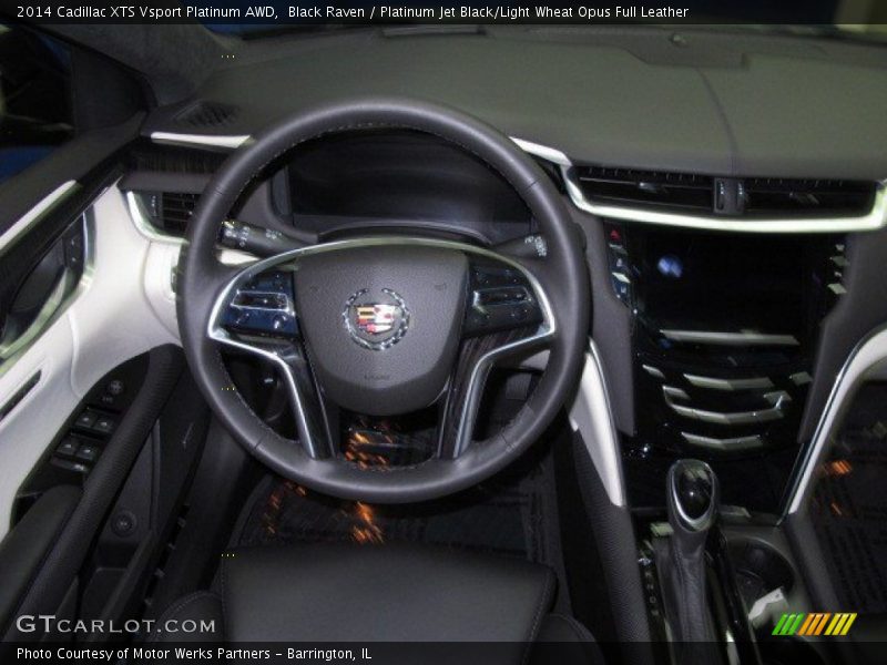 Black Raven / Platinum Jet Black/Light Wheat Opus Full Leather 2014 Cadillac XTS Vsport Platinum AWD