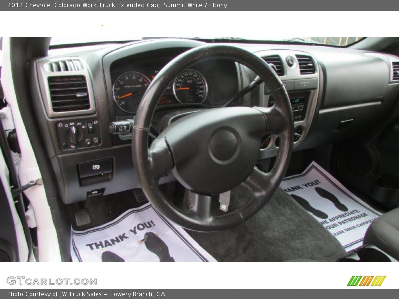 Summit White / Ebony 2012 Chevrolet Colorado Work Truck Extended Cab