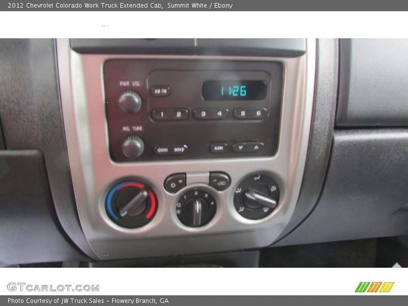 Summit White / Ebony 2012 Chevrolet Colorado Work Truck Extended Cab