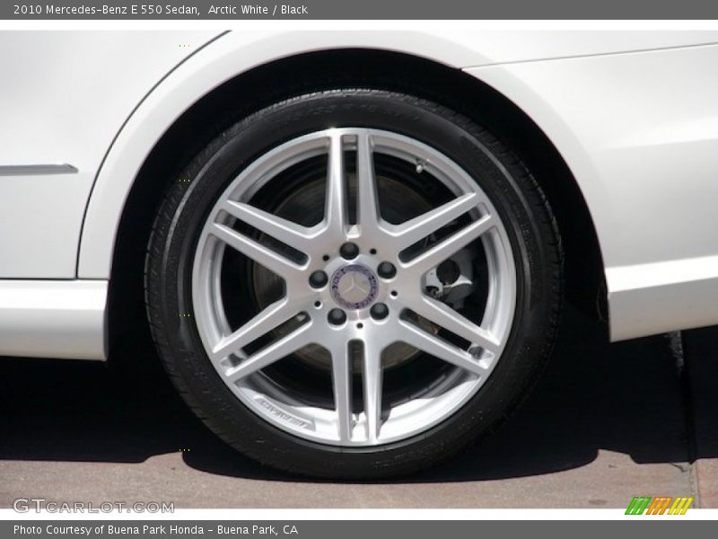 Arctic White / Black 2010 Mercedes-Benz E 550 Sedan