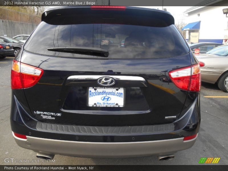 Marine Blue / Beige 2012 Hyundai Veracruz GLS AWD