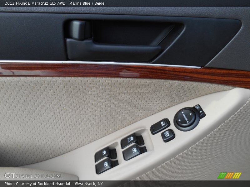 Marine Blue / Beige 2012 Hyundai Veracruz GLS AWD