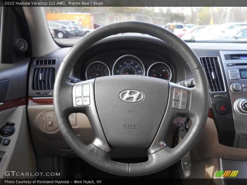 Marine Blue / Beige 2012 Hyundai Veracruz GLS AWD